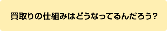 買取の仕組みはどうなってるんだろう？